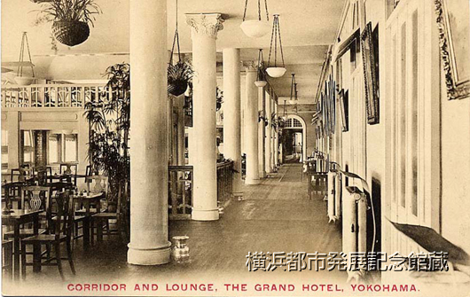 CORRIDOR AND LOUNGE, THE GRAND HOTEL