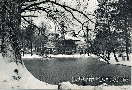 雪化粧の金沢山称名寺